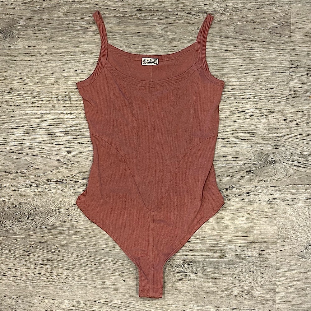 Free People “That Girl” Corset Bodysuit